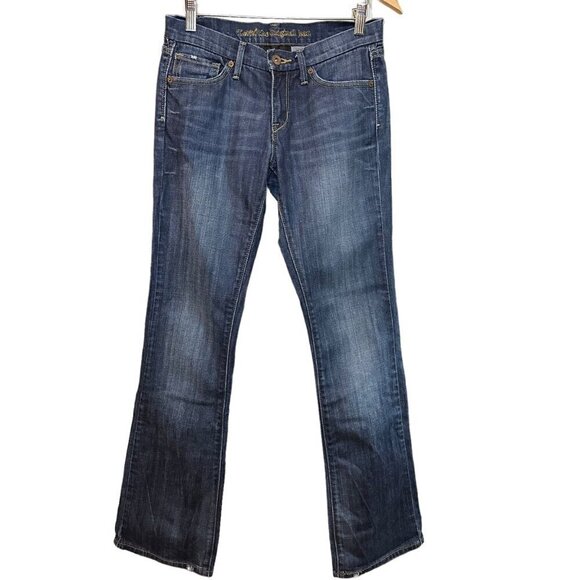 Levis Original 422 Boot Cut Jeans Denim Mid Rise Distressed Pockets Size 27‎ - Picture 1 of 6